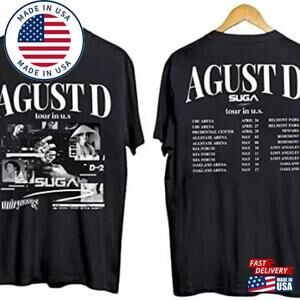 Agust D Tour T-Shirt Min Yoongi Shirt Unisex 2 Sided